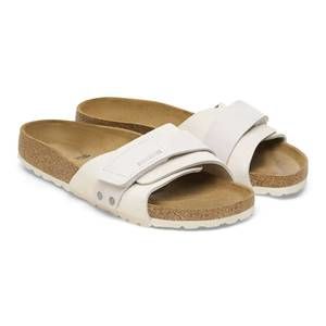 NEW BIRKENSTOCK unisex oita modern suede sandal in antique white